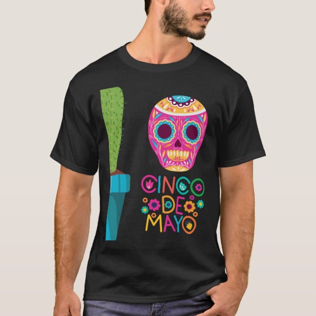 Cinco De Mayo Burritos Mexico Tacos and Avocado 68 T Shirt (Framsida)