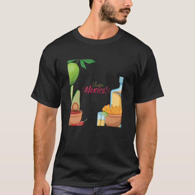Cinco De Mayo Burritos Mexico Tacos and Avocado  6 T Shirt (Framsida)