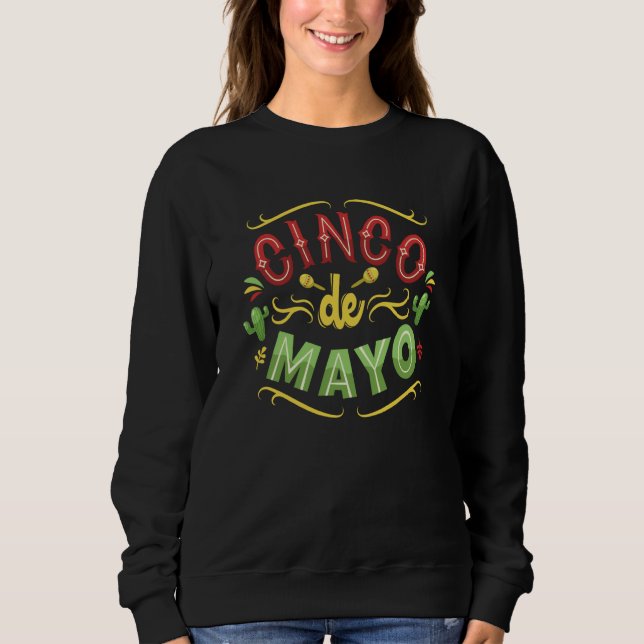 Cinco De Mayo Burritos Mexico Tacos and Avocado  6 T Shirt (Framsida)