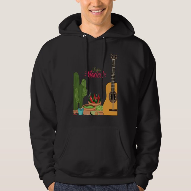 Cinco De Mayo Burritos  Mexico Tacos and Avocado   Hoodie (Framsida)