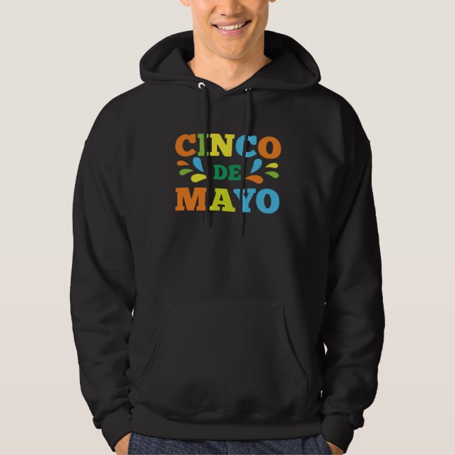 Cinco De Mayo Burritos  Mexico Tacos and Avocado   Hoodie (Framsida)