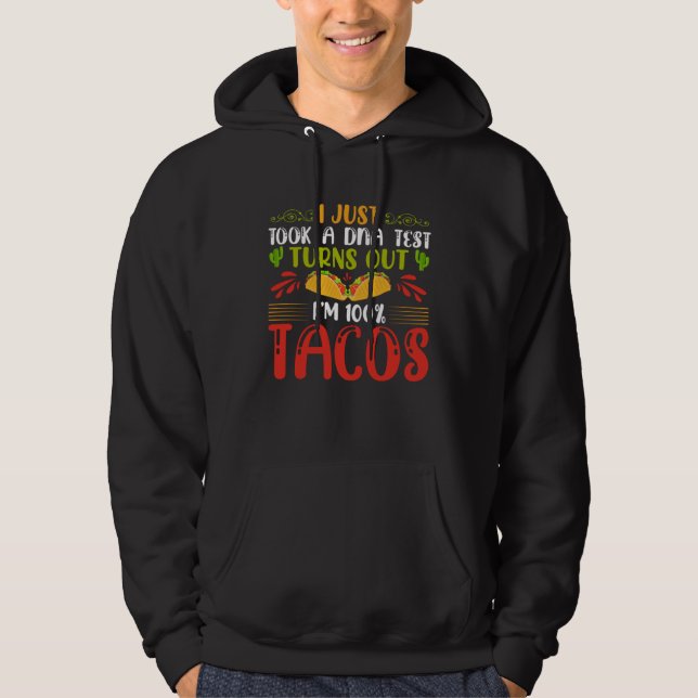 Cinco De Mayo Burritos  Mexico Tacos and Avocado   Hoodie (Framsida)