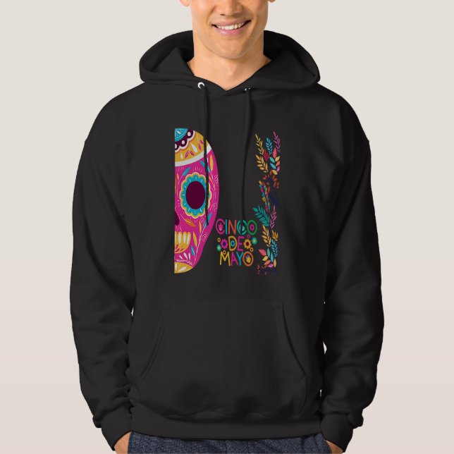 Cinco De Mayo Burritos  Mexico Tacos and Avocado   Hoodie (Framsida)