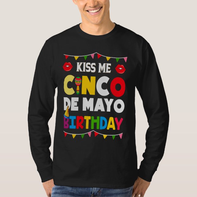 Cinco De Mayo Burritos  Mexico Tacos and Avocado   T Shirt (Framsida)