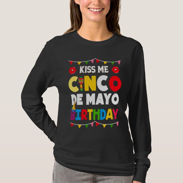 Cinco De Mayo Burritos  Mexico Tacos and Avocado   T Shirt (Framsida)