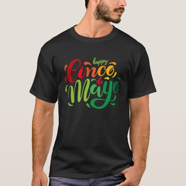 Cinco De Mayo Burritos  Mexico Tacos and Avocado   T Shirt (Framsida)