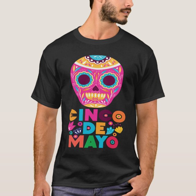 Cinco De Mayo Burritos  Mexico Tacos and Avocado   T Shirt (Framsida)