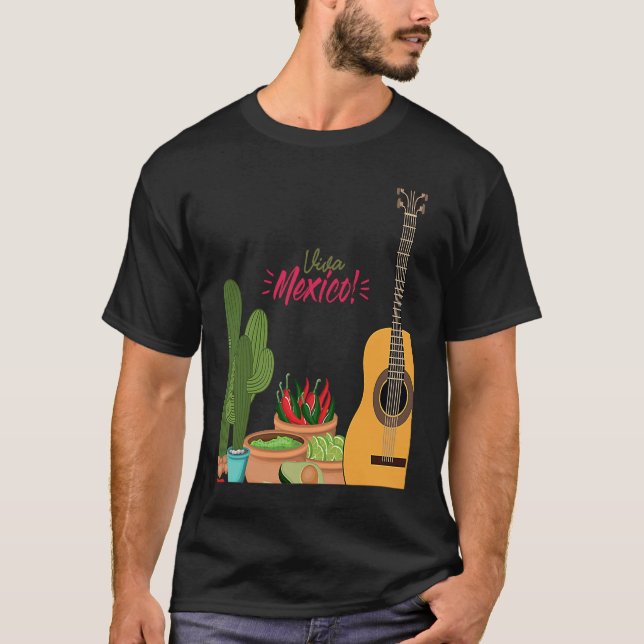 Cinco De Mayo Burritos  Mexico Tacos and Avocado   T Shirt (Framsida)