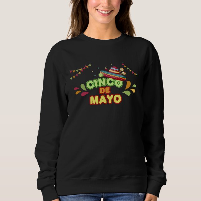 Cinco De Mayo Burritos  Mexico Tacos and Avocado   T Shirt (Framsida)