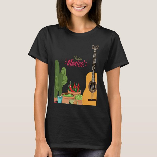 Cinco De Mayo Burritos  Mexico Tacos and Avocado   T Shirt (Framsida)
