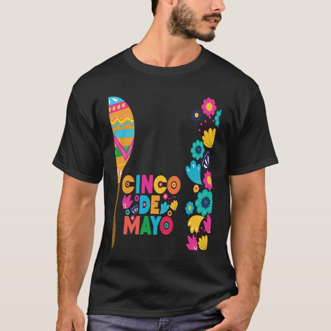 Cinco De Mayo Burritos  Mexico Tacos and Avocado   T Shirt (Framsida)