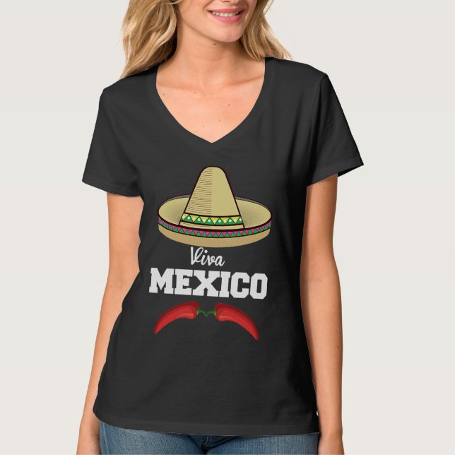 Cinco De Mayo Burritos  Mexico Tacos and Avocado   T Shirt (Framsida)