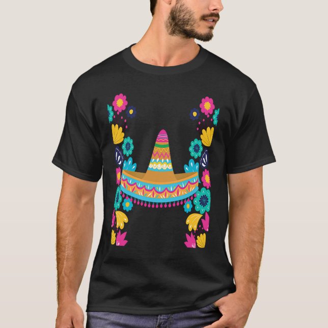 Cinco De Mayo Burritos  Mexico Tacos and Avocado   T Shirt (Framsida)