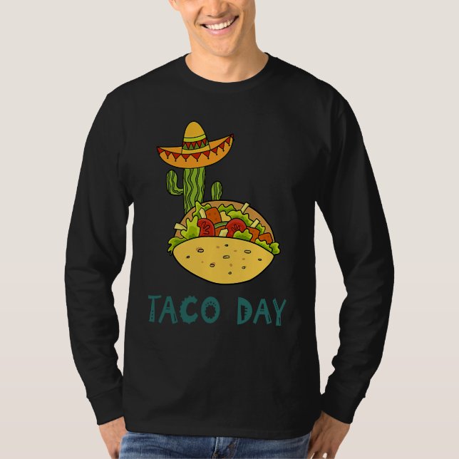 Cinco De Mayo Burritos  Mexico Tacos and Avocado   T Shirt (Framsida)