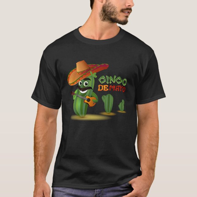 Cinco De Mayo Burritos  Mexico Tacos and Avocado   T Shirt (Framsida)