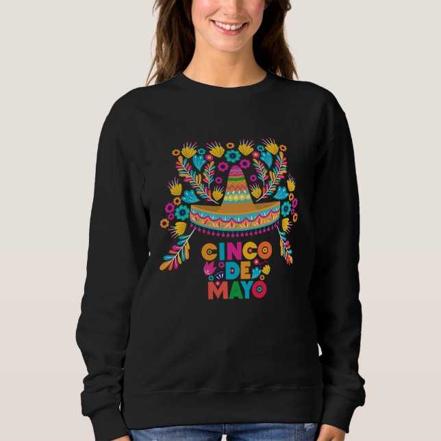 Cinco De Mayo Burritos  Mexico Tacos and Avocado   T Shirt (Framsida)