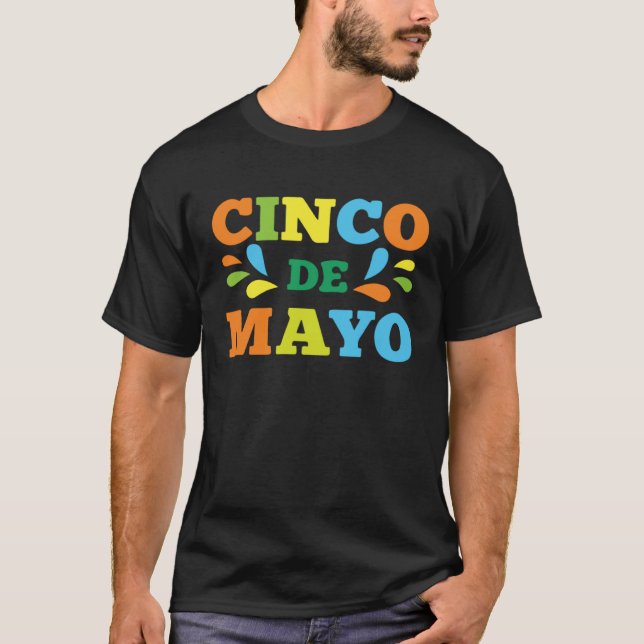 Cinco De Mayo Burritos  Mexico Tacos and Avocado   T Shirt (Framsida)