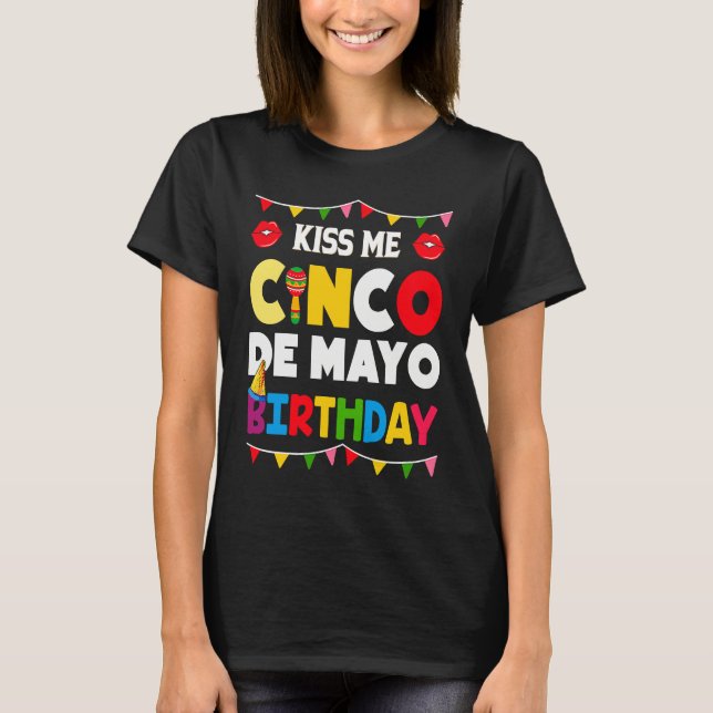 Cinco De Mayo Burritos  Mexico Tacos and Avocado   T Shirt (Framsida)