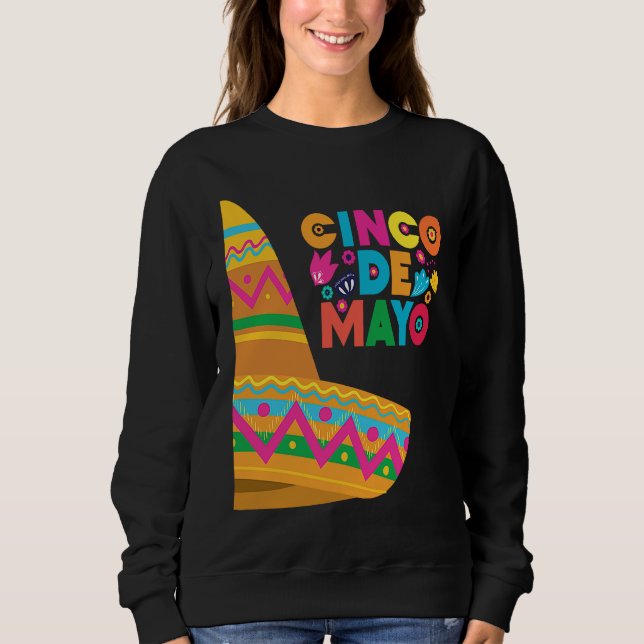 Cinco De Mayo Burritos  Mexico Tacos and Avocado   T Shirt (Framsida)