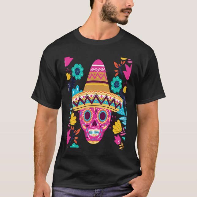 Cinco De Mayo Burritos  Mexico Tacos and Avocado   T Shirt (Framsida)