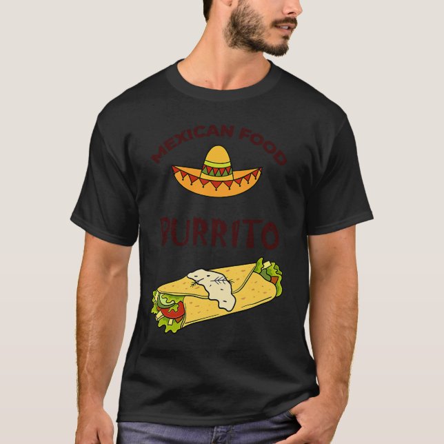 Cinco De Mayo Burritos  Mexico Tacos and Avocado   T Shirt (Framsida)