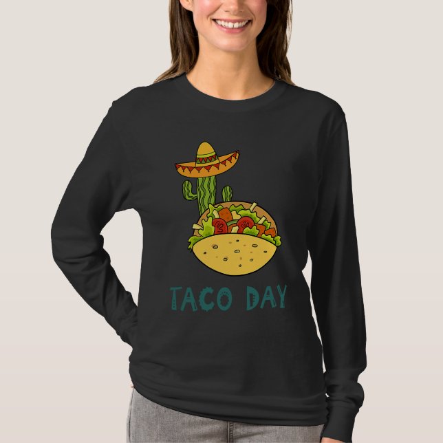 Cinco De Mayo Burritos  Mexico Tacos and Avocado   T Shirt (Framsida)