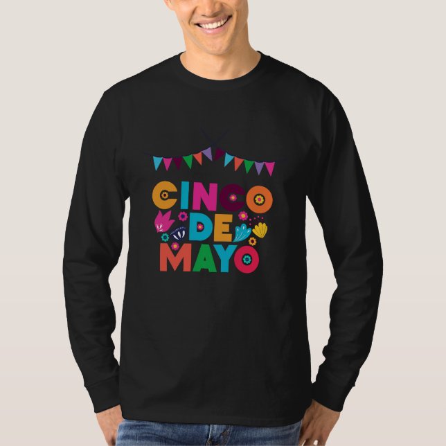 Cinco De Mayo Burritos  Mexico Tacos and Avocado   T Shirt (Framsida)