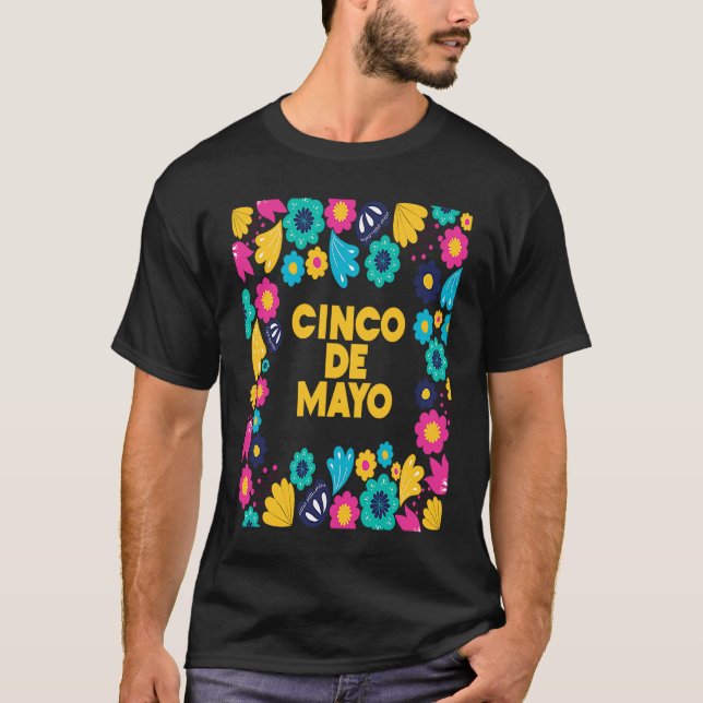 Cinco De Mayo Burritos  Mexico Tacos and Avocado   T Shirt (Framsida)
