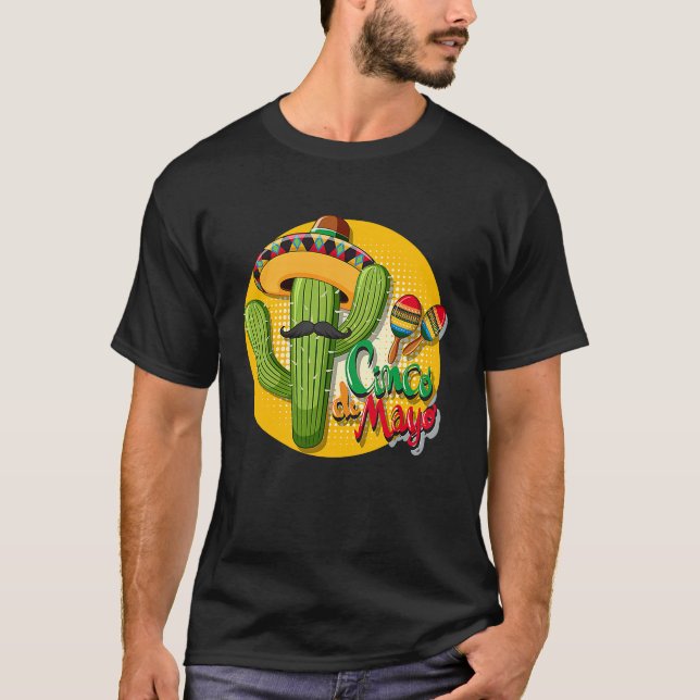Cinco De Mayo Burritos  Mexico Tacos and Avocado   T Shirt (Framsida)