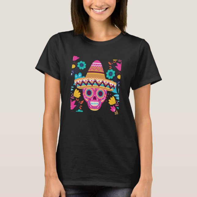 Cinco De Mayo Burritos Mexico Tacos och Avocado 8 T Shirt (Framsida)