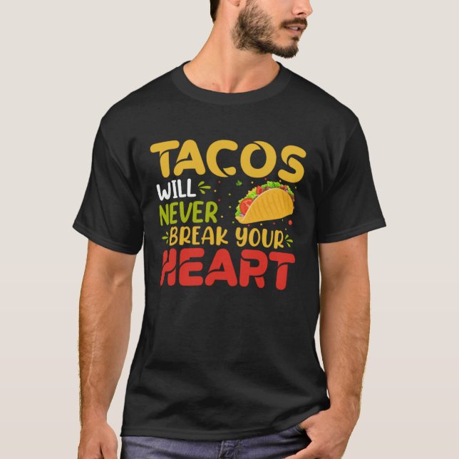 Cinco De Mayo Burritos Mexico Tacos och Avocado T Shirt (Framsida)