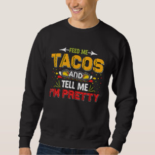 Cinco De Mayo Burritos  Mexiko Tacos och Avokado   Lång Ärmad Tröja