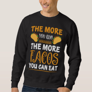 Cinco De Mayo, Burritos, Mexiko Tacos och Avokado  Lång Ärmad Tröja