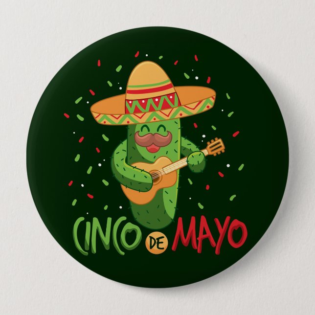 Cinco De Mayo Button Knapp (Framsida)