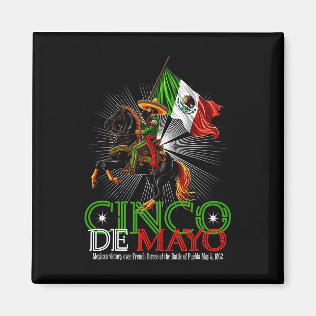 Cinco de Mayo Byttle of Puebla May 5 Magnet (Framsidan)