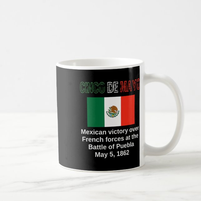 Cinco de Mayo Byttle of Puebla May 5 Mexiko cinco Kaffemugg (Höger)