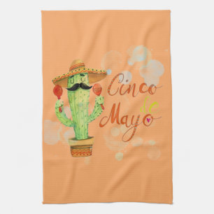 Cinco De Mayo Cactus Kökshandduk