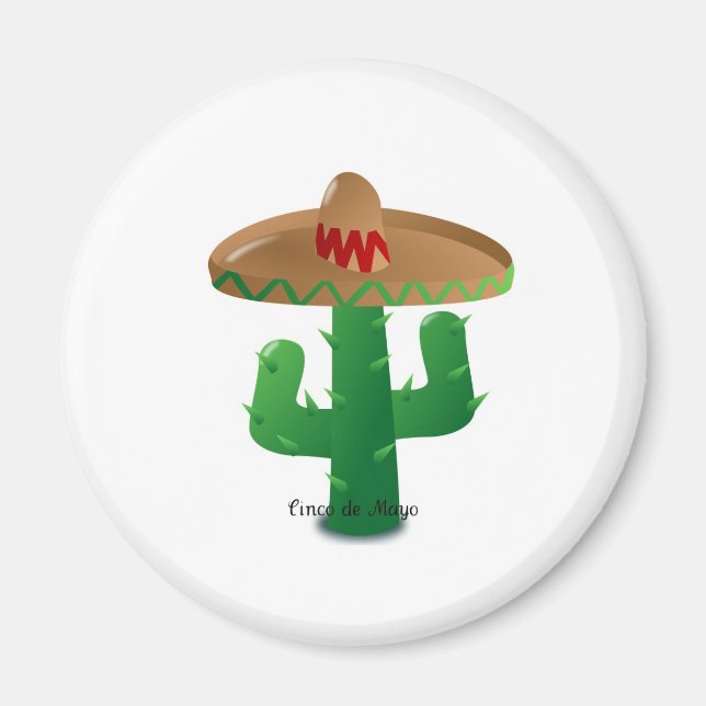 Cinco de Mayo cactus Magnet (Framsidan)