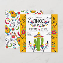 Cinco de Mayo Cactus Maracas folkinbjudan