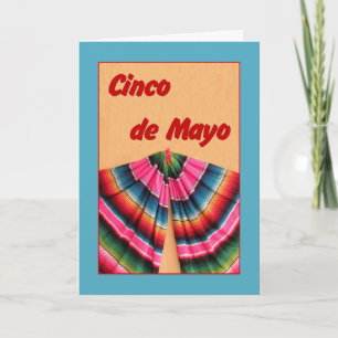 Cinco de Mayo Card med mexikanska Shawl Kort