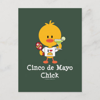 Cinco de Mayo Chick vycard Vykort