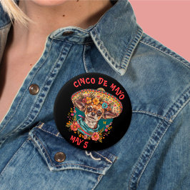 Cinco de Mayo Chihuahua Wearing Sombrero & Serape Knapp