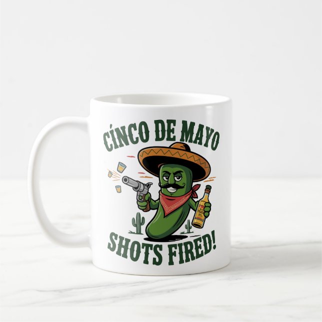 Cinco de Mayo Chili Showdown - Shots Fired! Kaffemugg (Vänster)