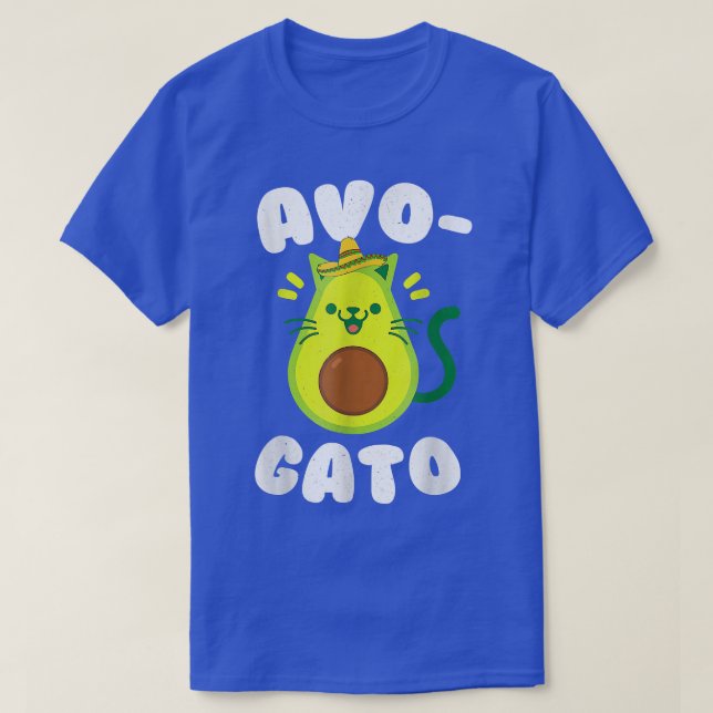 Cinco De Mayo Cinco de Meow Avogato cat Avocado Ki T Shirt (Design framsida)