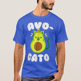 Cinco De Mayo Cinco de Meow Avogato cat Avocado Ki T Shirt