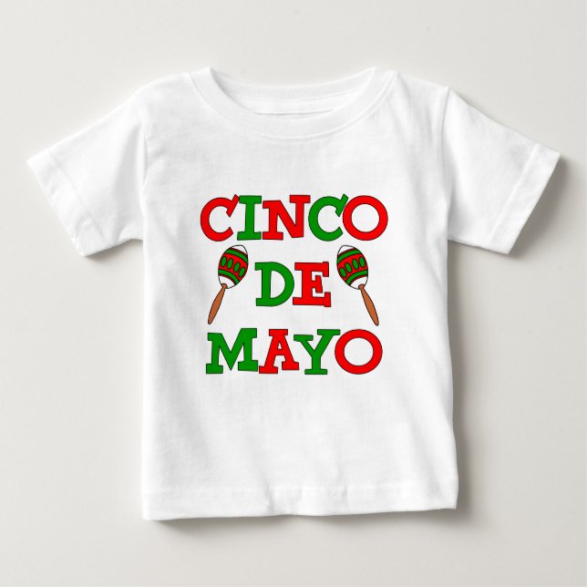 Cinco De Mayo Colorful Maracas Tee (Framsida)