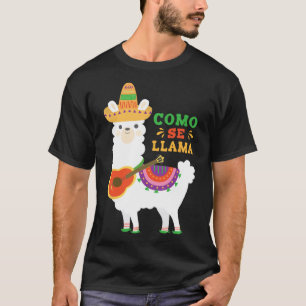 Cinco De Mayo Como Se Llama Shirt Funny Vad är du? T