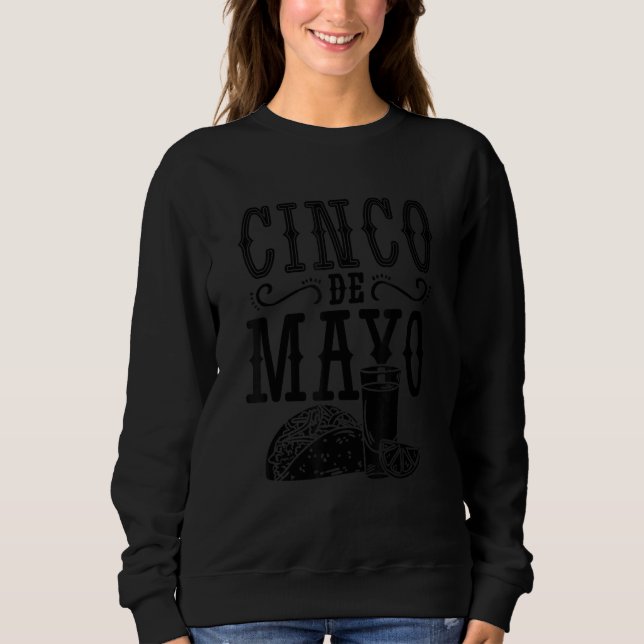 Cinco De Mayo Cool Drinko  Cinco De Mayo T Shirt (Framsida)