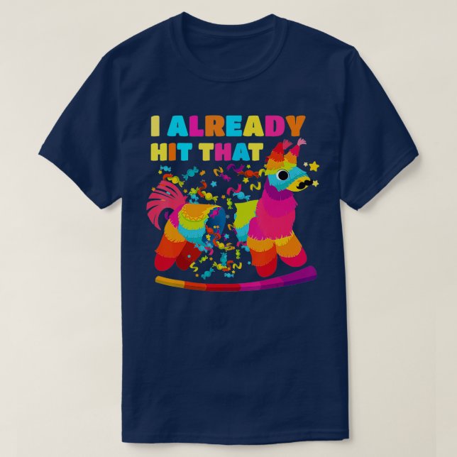 Cinco De Mayo Costume I Slå redan Pinata T Shirt (Design framsida)