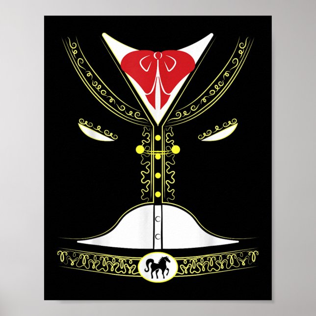 Cinco De Mayo Costume Mexican Mariachi Charro Part Poster (Framsidan)